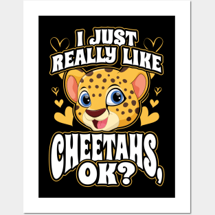 I just really like cheetahs ok Posters and Art